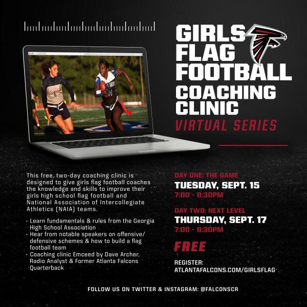 Free Falcons Flag Football Coaching Clinic